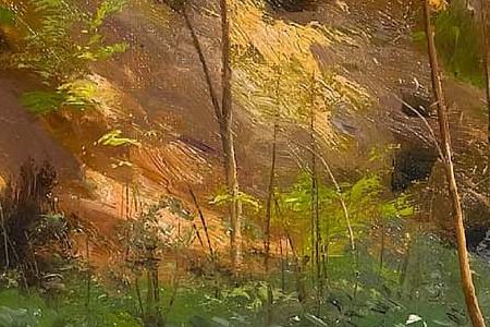 Фрагмент Sunlight in a wood