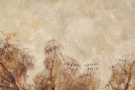 Фрагмент Sunset over a Ukrainian Hamlet