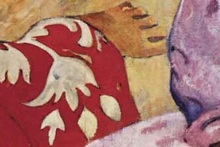 Фрагмент Таитянки сцена на берегу