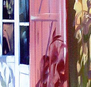 Фрагмент The door full of flowers