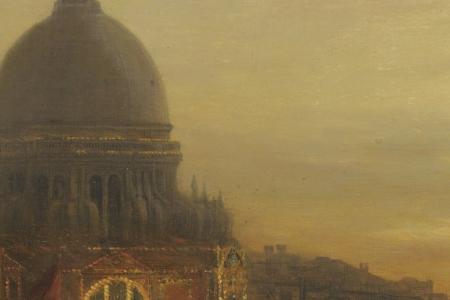 Фрагмент THE EVE OF THE CELEBRATION, SANTA MARIA DELLA SALUTE, VENICE