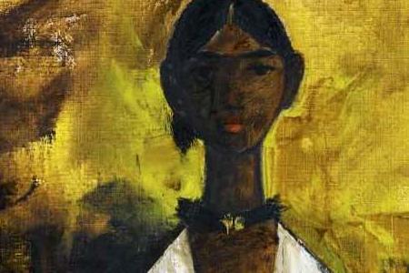 Фрагмент THE GIRL WITH THE WHITE PIGEONS