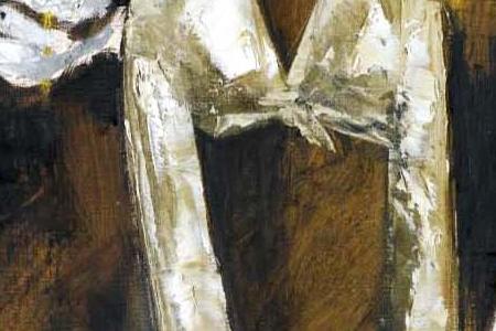 Фрагмент THE GIRL WITH THE WHITE PIGEONS