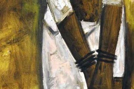 Фрагмент THE GIRL WITH THE WHITE PIGEONS