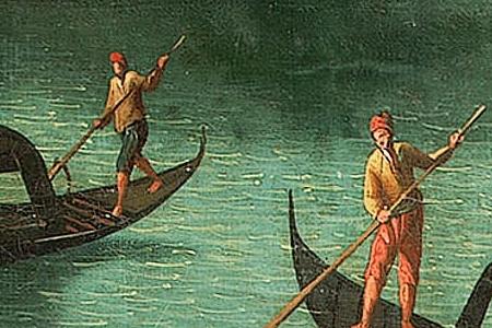 Фрагмент The Grand Canal at the entrance to the Canareggio with San Geremia Venice