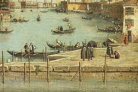 Фрагмент The Grand Canal Venice from Santa Maria della Carit to the Bacino di San Marco