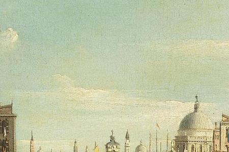Фрагмент The Grand Canal Venice from Santa Maria della Carit to the Bacino di San Marco