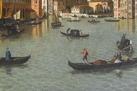 Фрагмент The Grand Canal Venice looking North West from the Palazzo Vendramin Calergi towards San Geremia