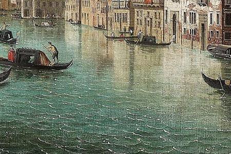 Фрагмент The Grand Canal Venice looking toward the south east with Santo Stae and the Fabbriche Nuove