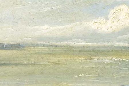 Фрагмент THE LONE MOURNER A GOAT BY THE SHORE