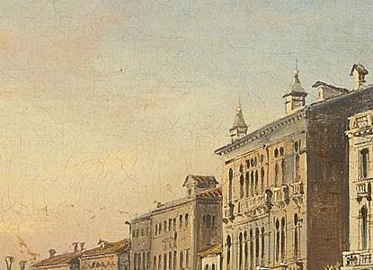 Фрагмент The Molo Venice with the Palazzo Ducale and the Piazzetta from the Bacino di San Marco and The Grand Canal