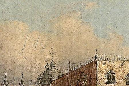 Фрагмент The Molo Venice with the Palazzo Ducale and the Piazzetta from the Bacino di San Marco and The Grand Canal