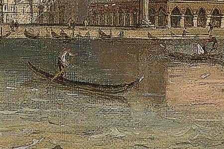 Фрагмент The Molo Venice with the Palazzo Ducale and the Piazzetta from the Bacino di San Marco and The Grand Canal