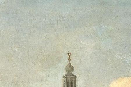 Фрагмент The Nieuwemarkt Amsterdam from the Geldersekade with the to-9 on boat lower centre