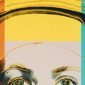 Фрагмент The Nun from Ingrid Bergman подложка из трех цветов