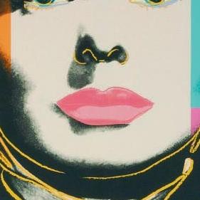 Фрагмент The Nun from Ingrid Bergman подложка из трех цветов