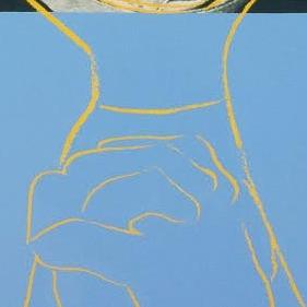 Фрагмент The Nun from Ingrid Bergman подложка из трех цветов