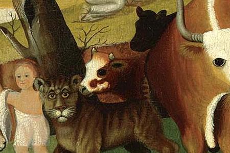 Фрагмент THE PEACEABLE KINGDOM WITH THE LEOPARD OF SERENITY