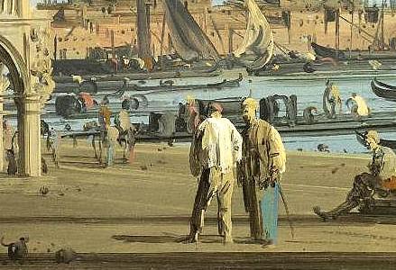 Фрагмент THE PIAZZETTA VENICE WITH THE SOUTHWEST