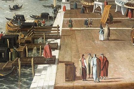 Фрагмент The Riva degli Schiavoni looking towards the Punta della Dogana and Santa Maria della Salute