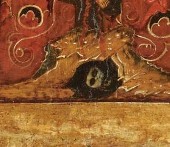 Фрагмент The rucifixion of Christ NORTHERN RUSSIA irca 1700