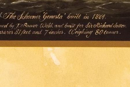 Фрагмент The Schooner Genesta.