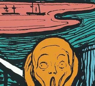 Фрагмент THE SCREAM AFTER MUNCH