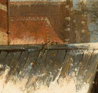 Фрагмент THE SMITHY OF CULEMBORG IN WINTER TIME