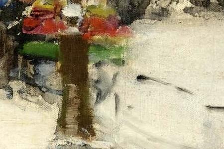 Фрагмент THE SQUARE DU TEMPLE, PARIS IN WINTER