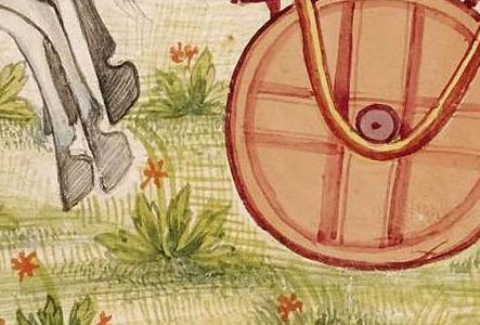 Фрагмент THE SUN GOD ON HIS CHARIOT-India Bilaspur 1700