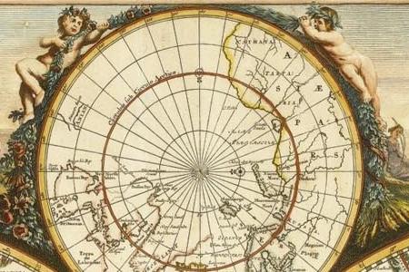 Фрагмент TOTIUS ORBIS TABULA AMSTERDAM 1683