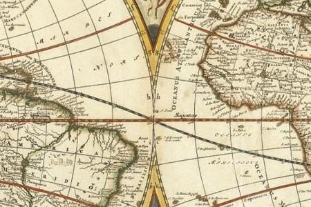 Фрагмент TOTIUS ORBIS TABULA AMSTERDAM 1683