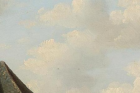 Фрагмент town view with figures