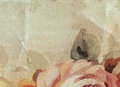 Фрагмент Три розы на мятой бумаге