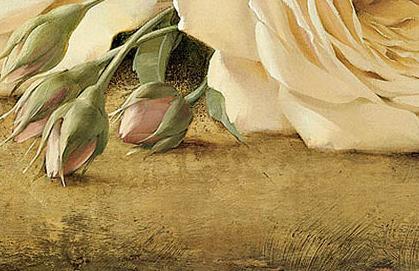 Фрагмент Три розы на столе I