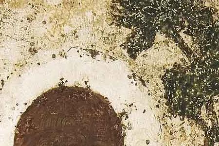 Фрагмент Троица. 1425-1427.