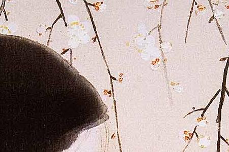 Фрагмент Цветение белой сливы(Хакубаи).