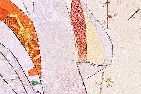 Фрагмент Цветение белой сливы(Хакубаи).