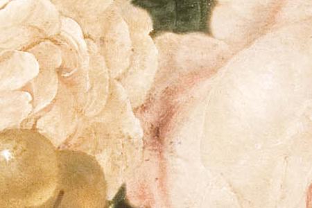 Фрагмент Цветы и фрукты. Середина ХIX века.