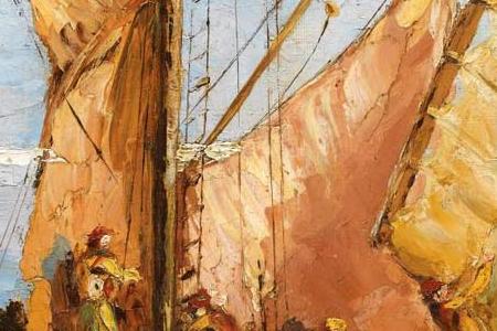 Фрагмент TWO SHIPS BY THE QUAY