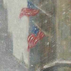 Фрагмент Улицы Нью Йорка зимой