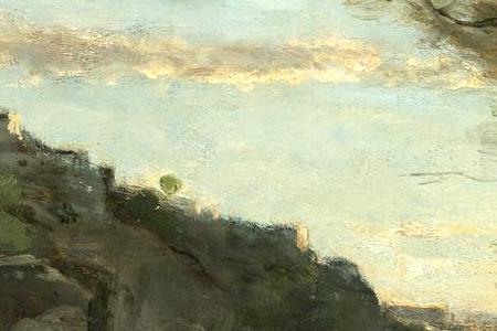 Фрагмент В горах (фигура у воды)