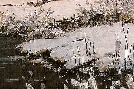 Фрагмент В начале зимы. 1895.