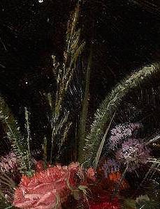 Фрагмент Vase of Flowers and a Visiting Card