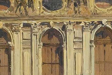 Фрагмент Venice a view of the Campanile of the Church of Santa Maria dei Frari