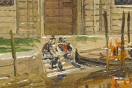 Фрагмент Venice a view of the Campanile of the Church of Santa Maria dei Frari