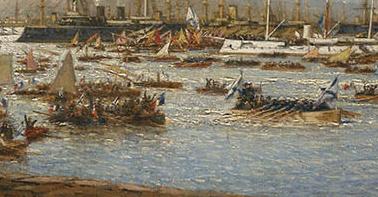 Фрагмент Вход Русского Флота в гавань Тулона