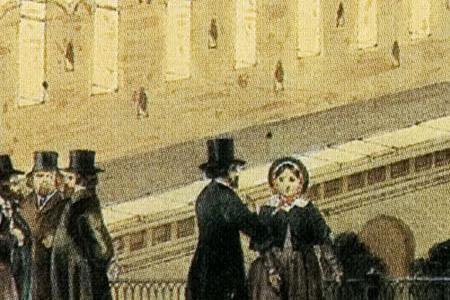 Фрагмент Вид части города с Кремлевской стены. Первая половина 19 века.