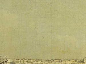 Фрагмент Вид Дворцовой набережной у Мраморного дворца от Петропавловской крепости