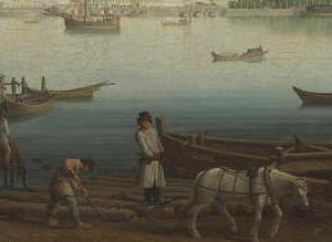 Фрагмент Вид Летнего сада и Гагаринской набережной с Петербургской стороны